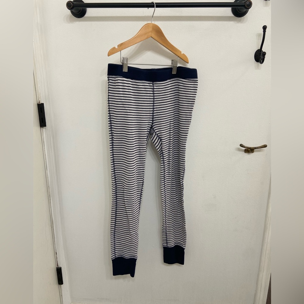 JCrew Women’s Striped Navy/White Long Underwear